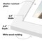 Americanflat 11x14 Collage Picture Frame - Displays (5) 4x6 Photos with Mat or (1) 11x14 Photo without Mat - Wall Gallery Decor - Shatter Resistant Glass - Hanging Hardware - White